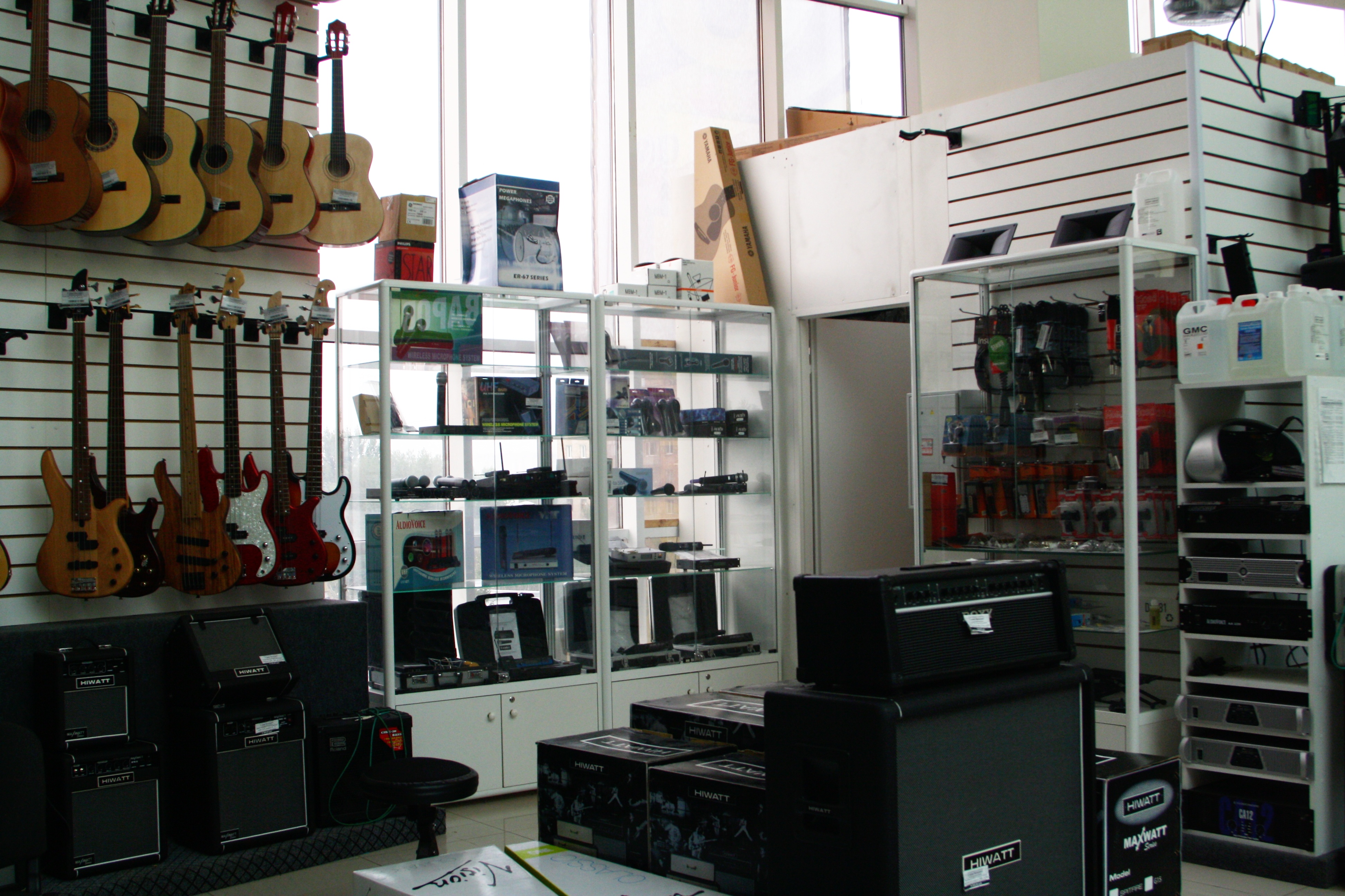 радиомикрофон и гитарное оборудование