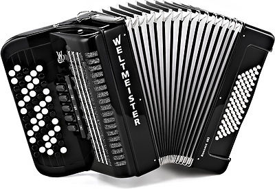Weltmeister Romance602-II-72/60-BK Romance 602 Аккордеон кнопочный 60/72/II/3
