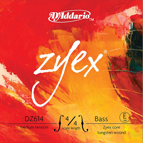 D'Addario DZ614-4/4M Zyex Отдельная струна Е/Ми для контрабаса