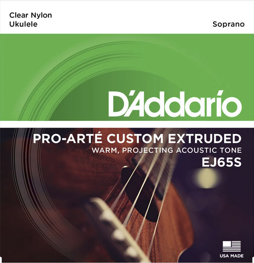 D'Addario EJ65S Pro-Arte Custom Extruded Комплект струн для укулеле сопрано