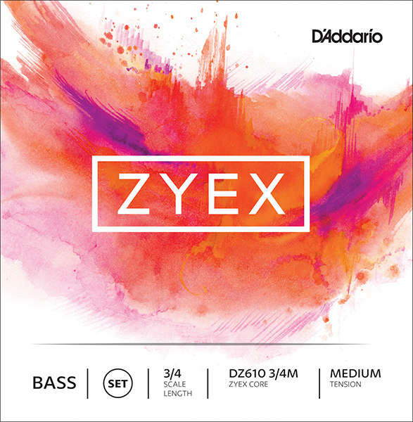 D'Addario DZ610-3/4M Zyex Комплект струн для контрабаса размером 3/4