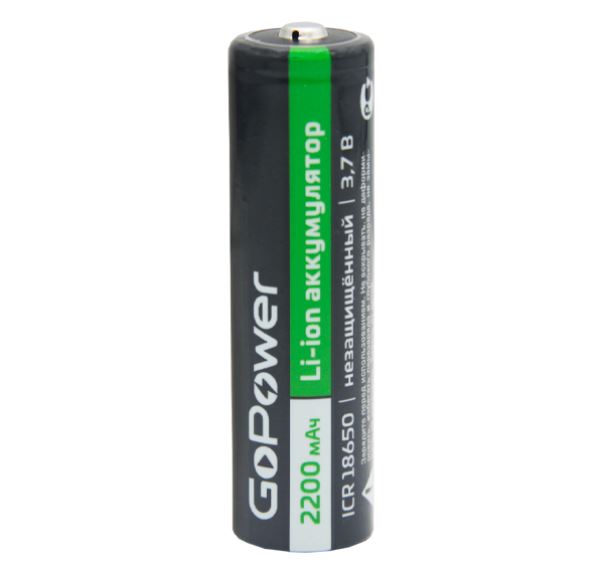 GoPower 00-00024890 Аккумулятор бытовой 18650 Li-ion