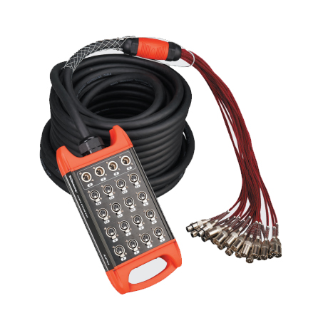 Soundking BCB407-50m Сценическая коммутационная коробка 24хXLR входа + 8хXLR выходов