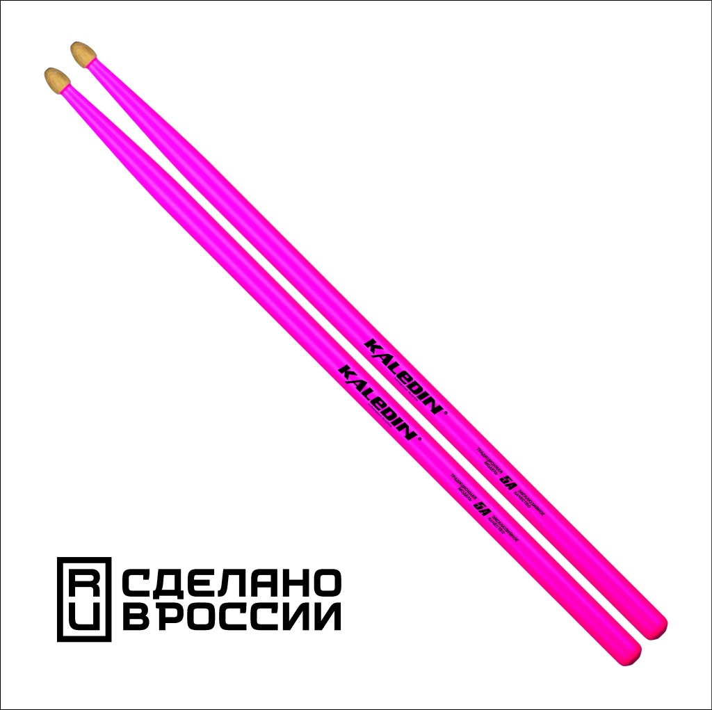 Kaledin Drumsticks 7KLHBPK5A Pink 5A Барабанные палочки