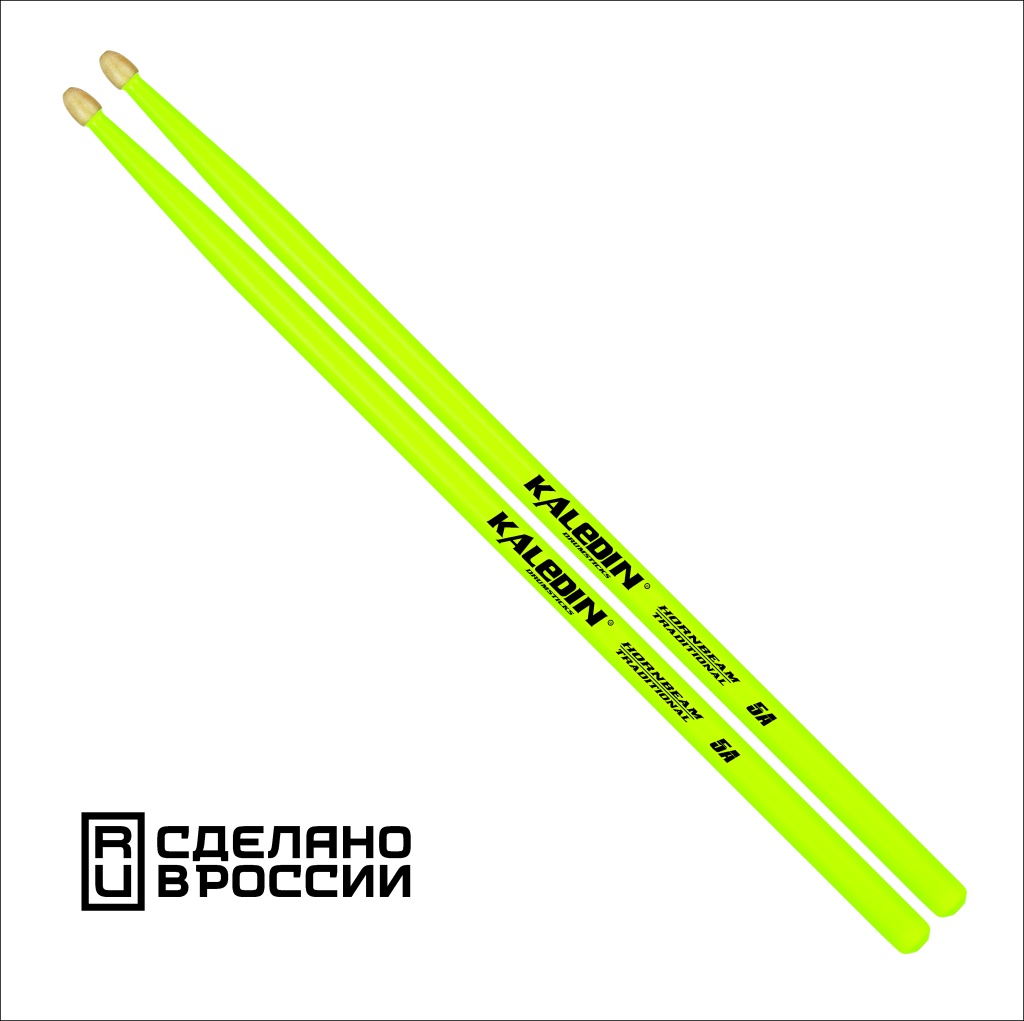 Kaledin Drumsticks 7KLHBYL5A Yellow 5A Барабанные палочки