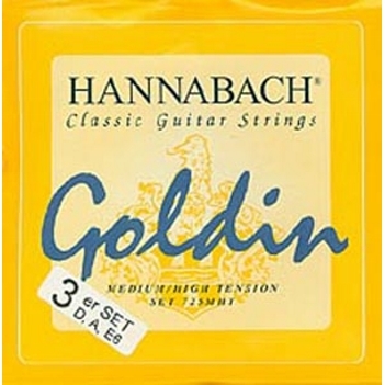 Hannabach 7257MHT GOLDIN Комплект басовых струн (3шт) для классической гитары