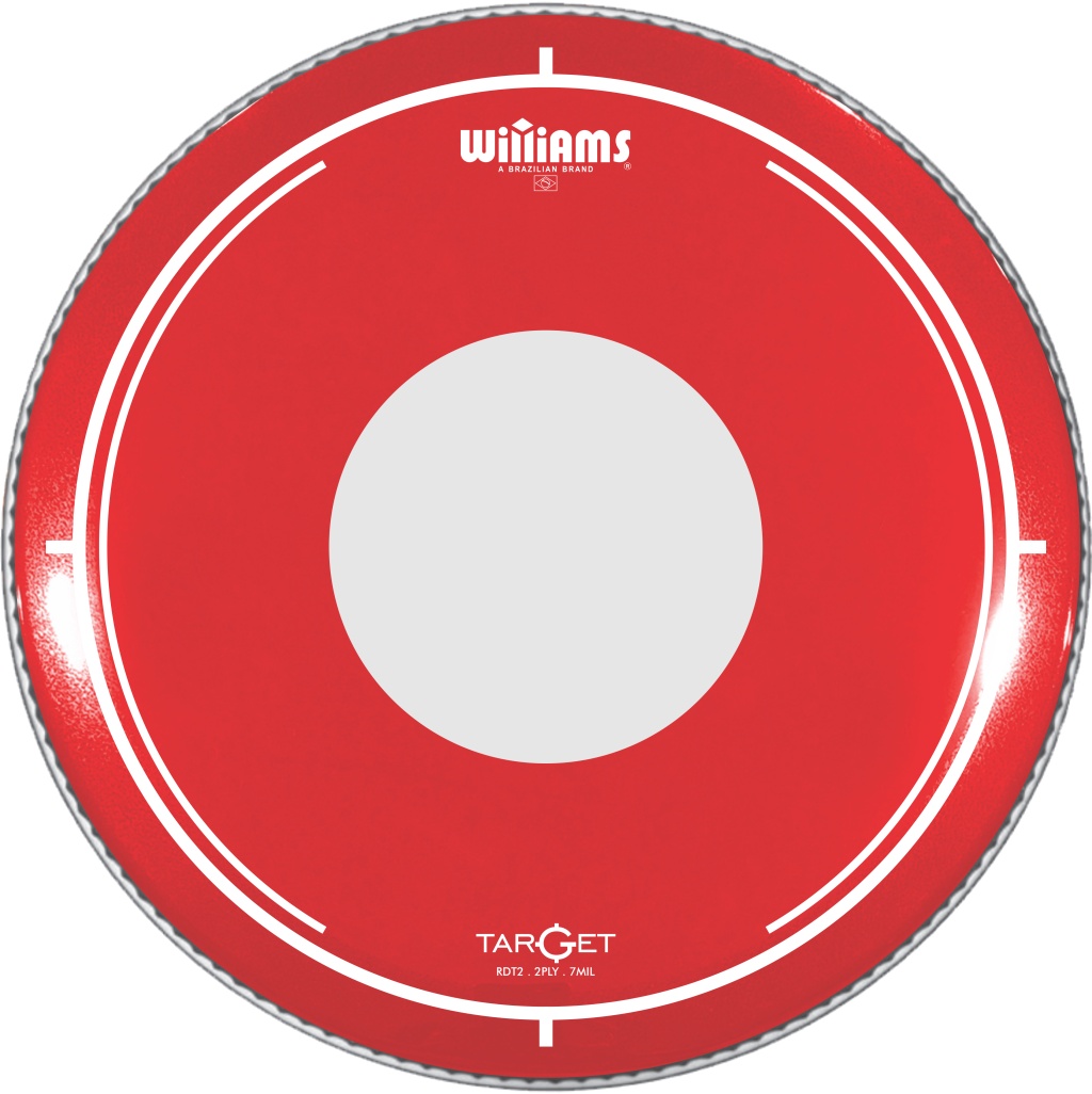Williams RDT2-7MIL-18 Target Dot Series Red Пластик для бас-барабана 18
