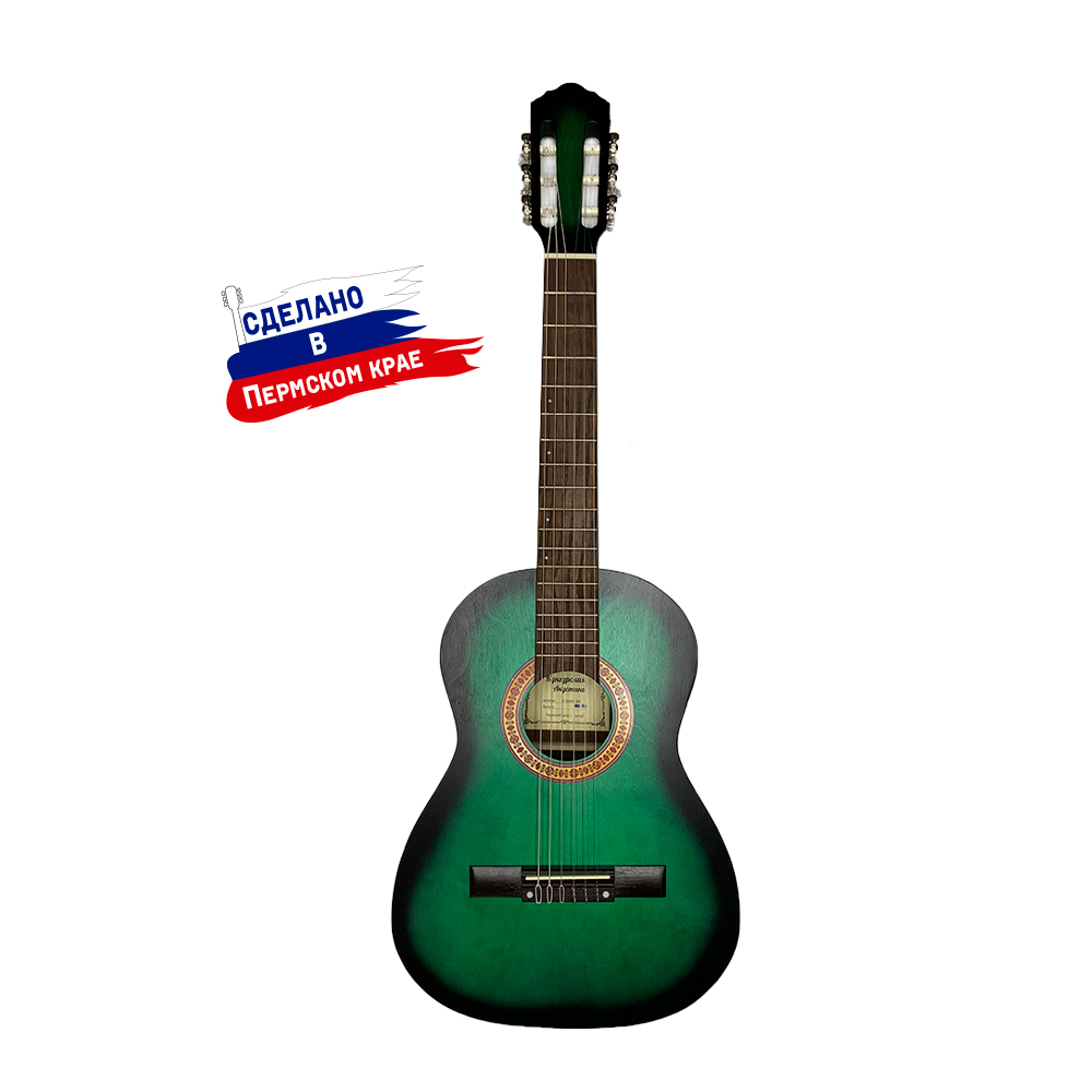 Кунгурская Акустика K-Green-3/4 Гитара классическая 3/4