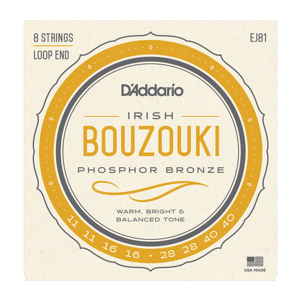 D'Addario EJ81 Комплект струн для ирландского бузуки