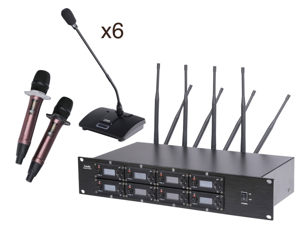 LAudio 8000C-6D2H Беспроводная конференц-система