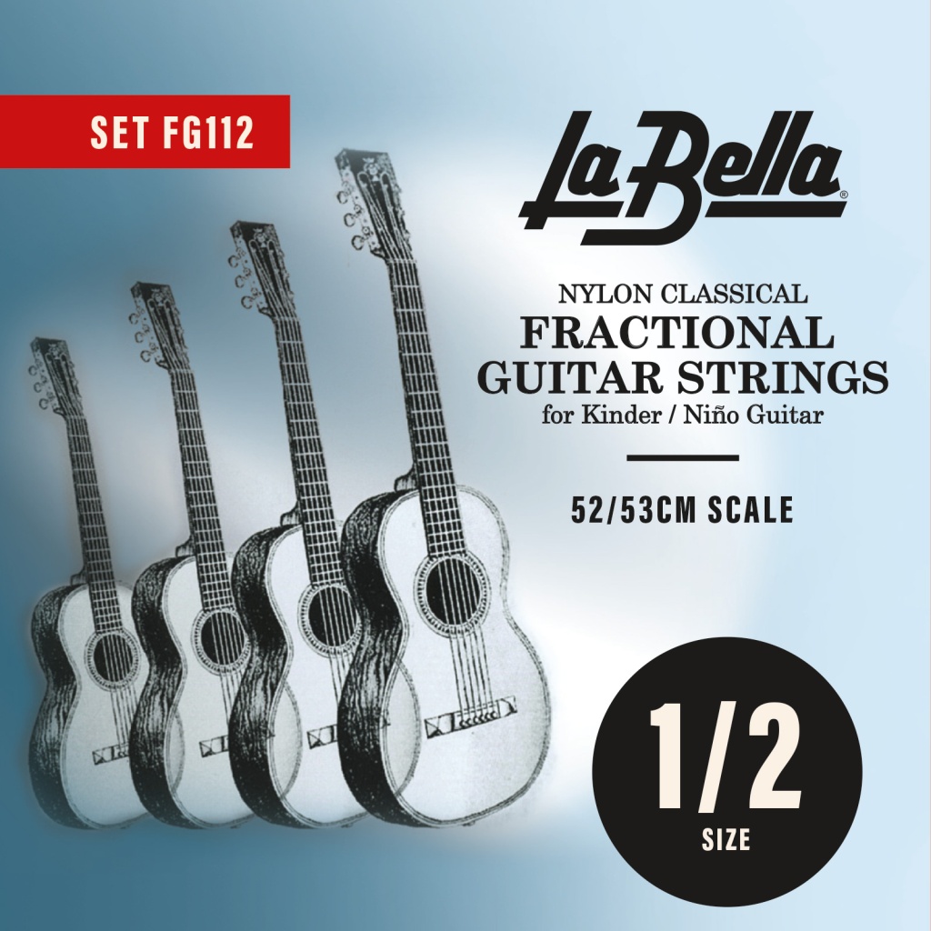 La Bella FG112 Комплект струн для классической гитары размером 1/2