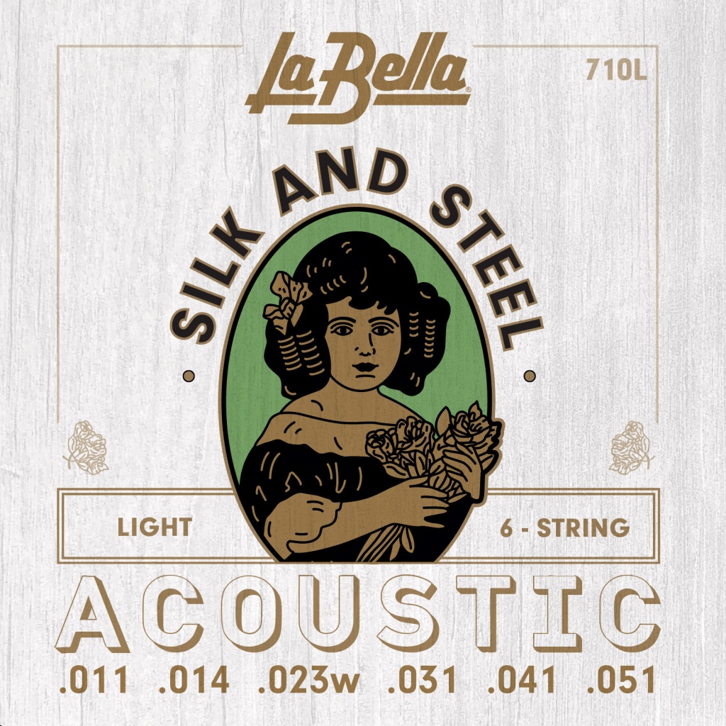 La Bella 710L Silk & Steel Комплект струн для акустической гитары