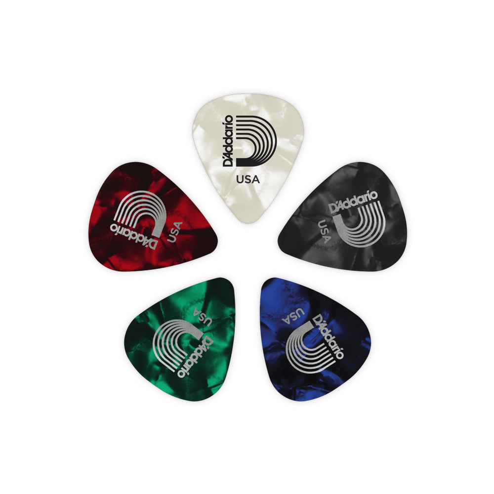 Planet Waves 1CAP6-10 Pearl Celluloid Heavy Медиаторы разноцветные толстые