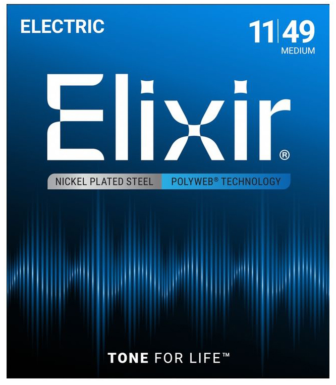 Elixir 12100 POLYWEB Комплект струн для электрогитары