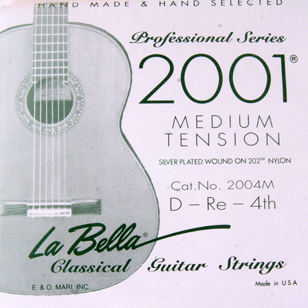 La Bella 2004M Отдельная 4-я струна для гитары посеребреная La Bella