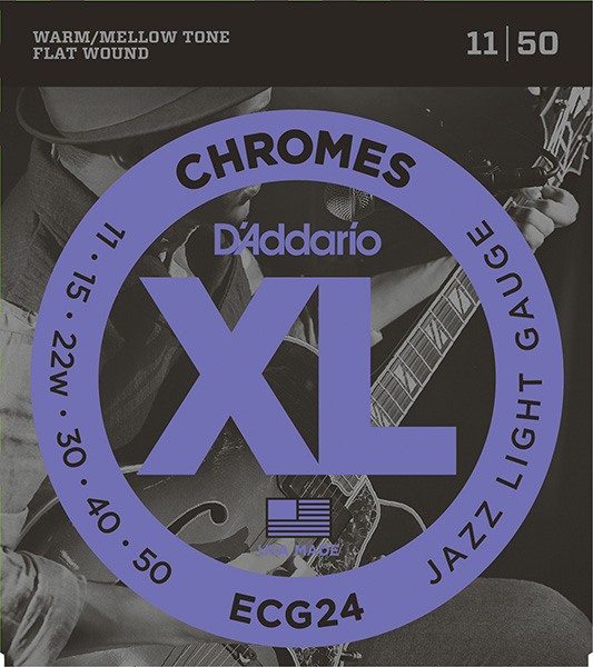 D'Addario ECG24 Chromes Flat Wound Комплект струн для электрогитары