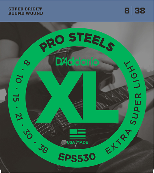 D'Addario EPS530 XL PRO STEEL Струны для электрогитары Extra-Super Light 8-38 D`Addario