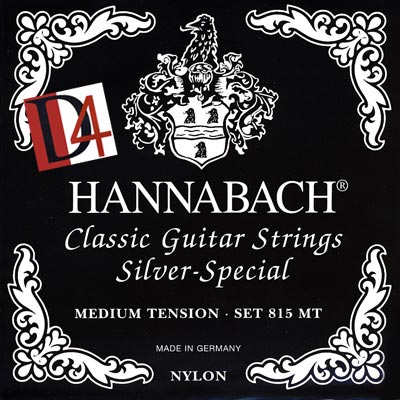 Hannabach 815MTDURABLE Black SILVER SPECIAL Комплект струн для классической гитары