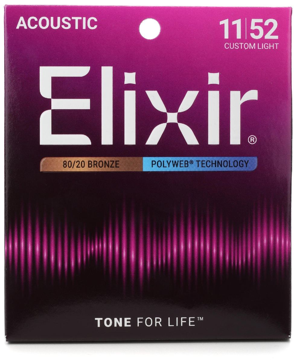 Elixir 11025 POLYWEB Комплект струн для акустической гитары