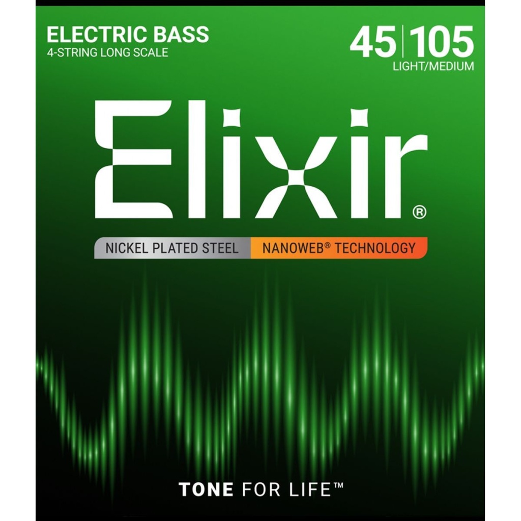 Elixir 14077 NANOWEB Комплект струн для бас-гитары