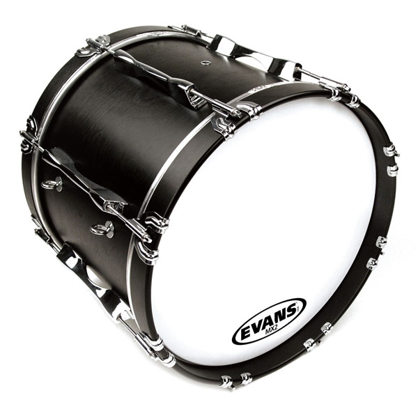 Evans BD22MX2W MX2 White Пластик для маршевого бас-барабана 22