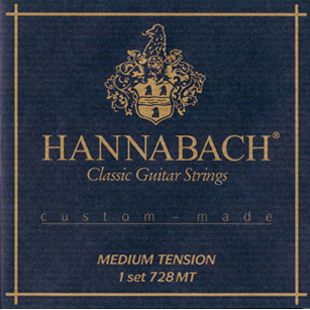 Hannabach 728MT Custom Made Black Комплект струн для классической гитары