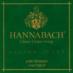 Hannabach 728LT Custom Made Green Комплект струн для классической гитары