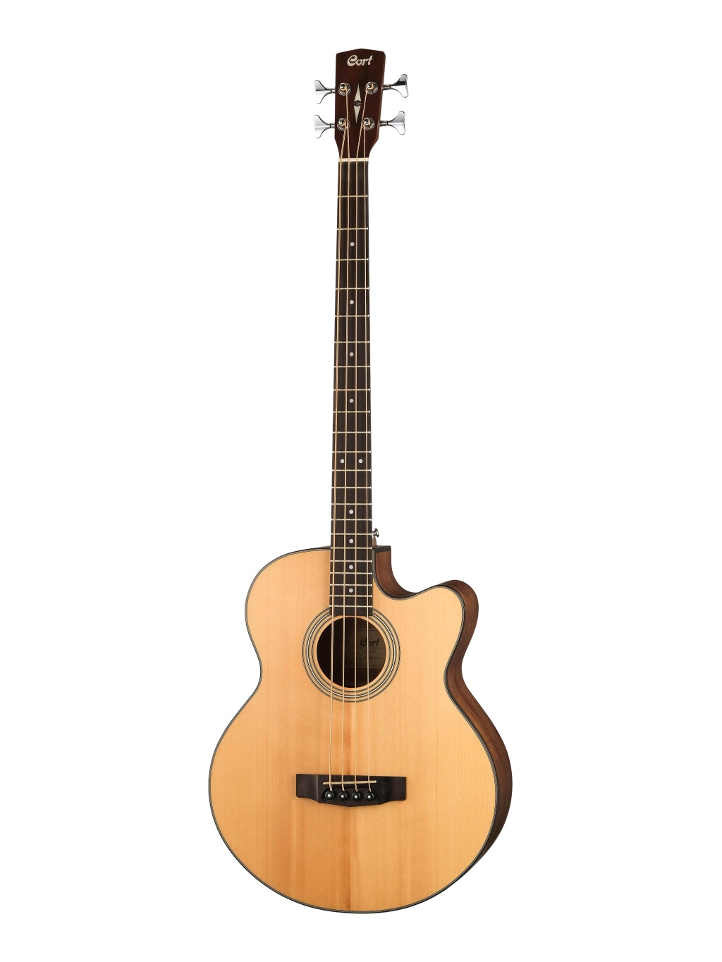 Cort SJB5F-NS-WBAG Acoustic Bass Series Электро-акустическая бас-гитара цвет натуральный