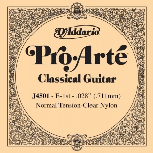 D'Addario J4501 Pro-Arte Отдельная 1-ая струна для классической гитары