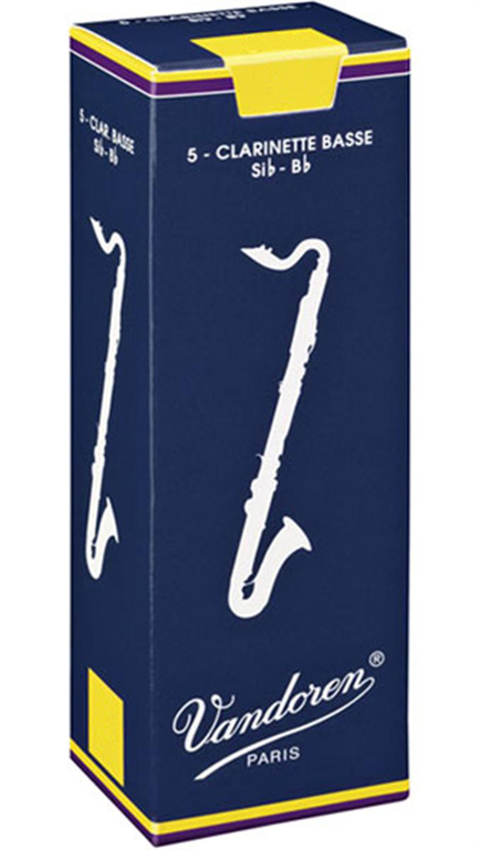 Vandoren CR123 BASS Трости для БАС-кларнета традиционные №3 (5шт) Vandoren