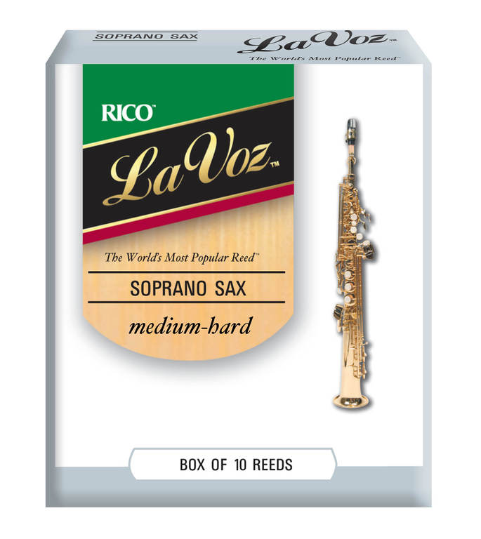 D'Addario Woodwinds Rico RIC10MH La Voz Трости для саксофона-сопрано