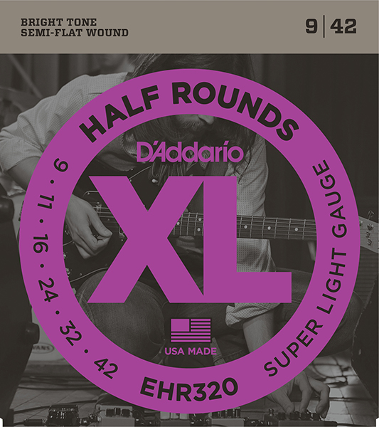 D'Addario EHR320 Half Round Комплект струн для электрогитары