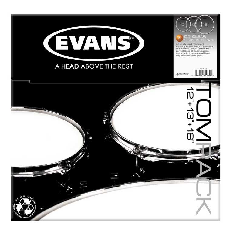 Evans ETP-G2CLR-S G2 Clear Standard Набор пластика для том барабана