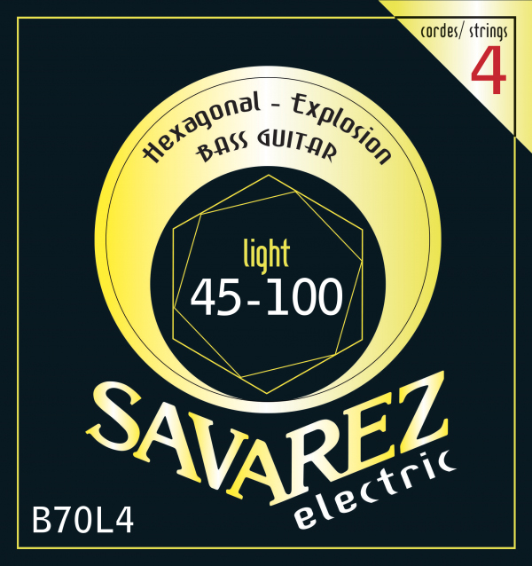 Savarez B70L4 Hexagonal Explosion Комплект струн для бас-гитары