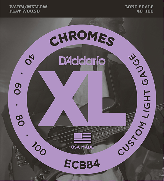 D'Addario ECB84 Chromes Bass Комплект струн для бас-гитары
