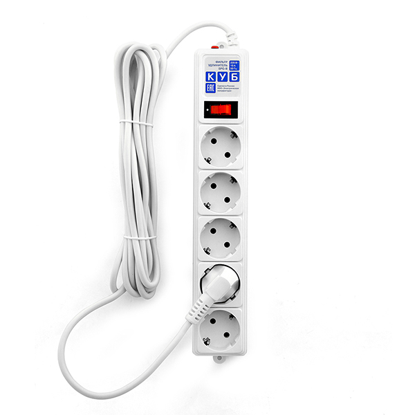 Power Cube SPG-B-15-WHITE PowerCube Фильтр-удлинитель 5.0м 10А/2