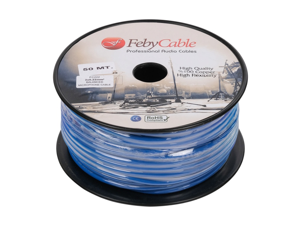 Feby Cable FC222BL-50 Кабель микрофонный балансный