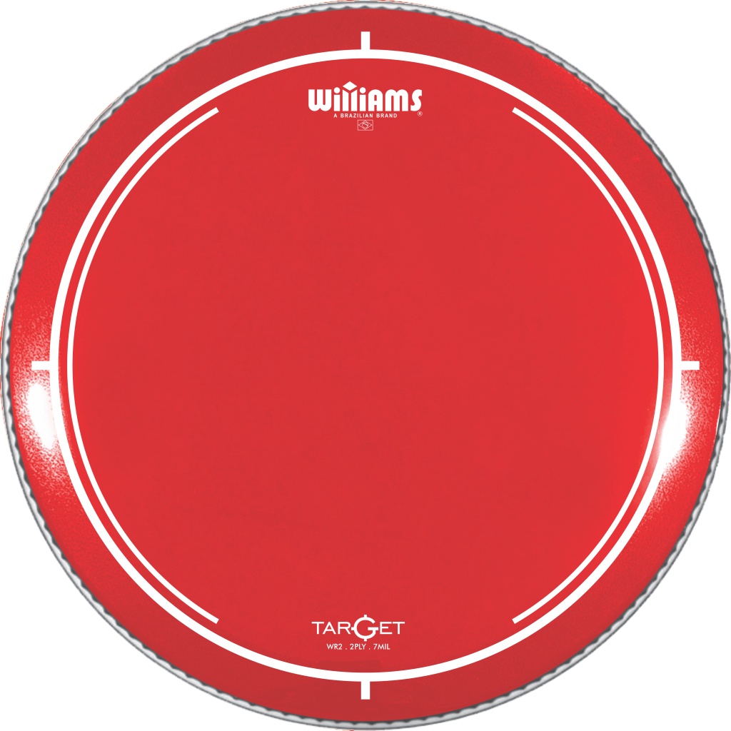 Williams WR2-7MIL-20 Target Series Red Пластик для бас-барабана 20