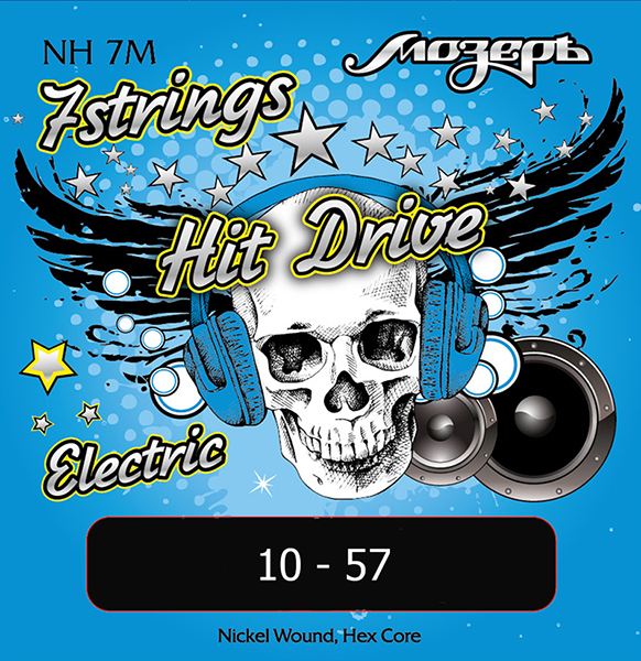 Мозеръ NH-7M Hit Drive Комплект струн для 7-струнной электрогитары