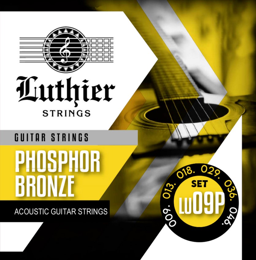 Luthier LU-9P Комплект струн для акустической гитары