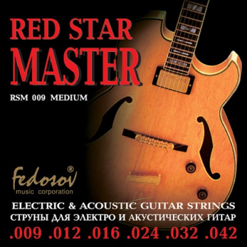 Fedosov RSM009 Red Star Master Medium Комплект струн для электрогитары