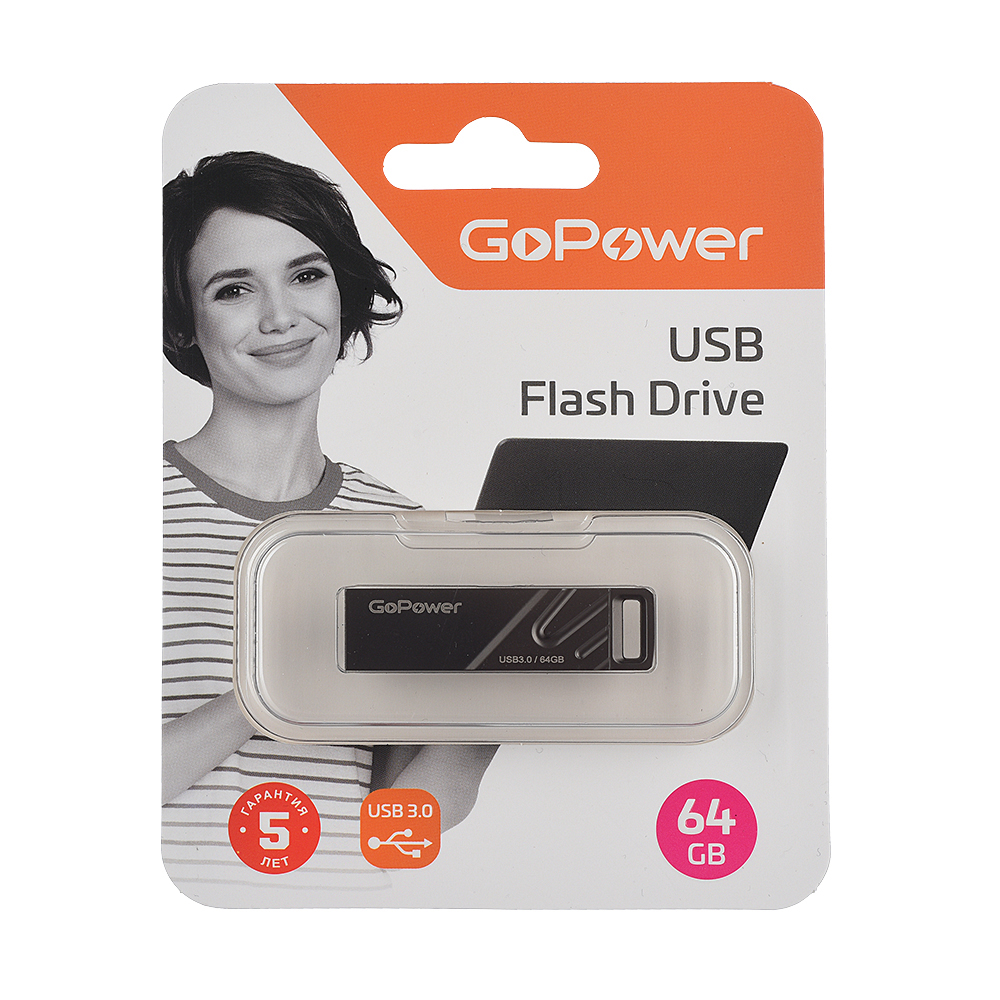 GoPower 00-00025967 Titan Флеш-накопитель 64GB USB3.0