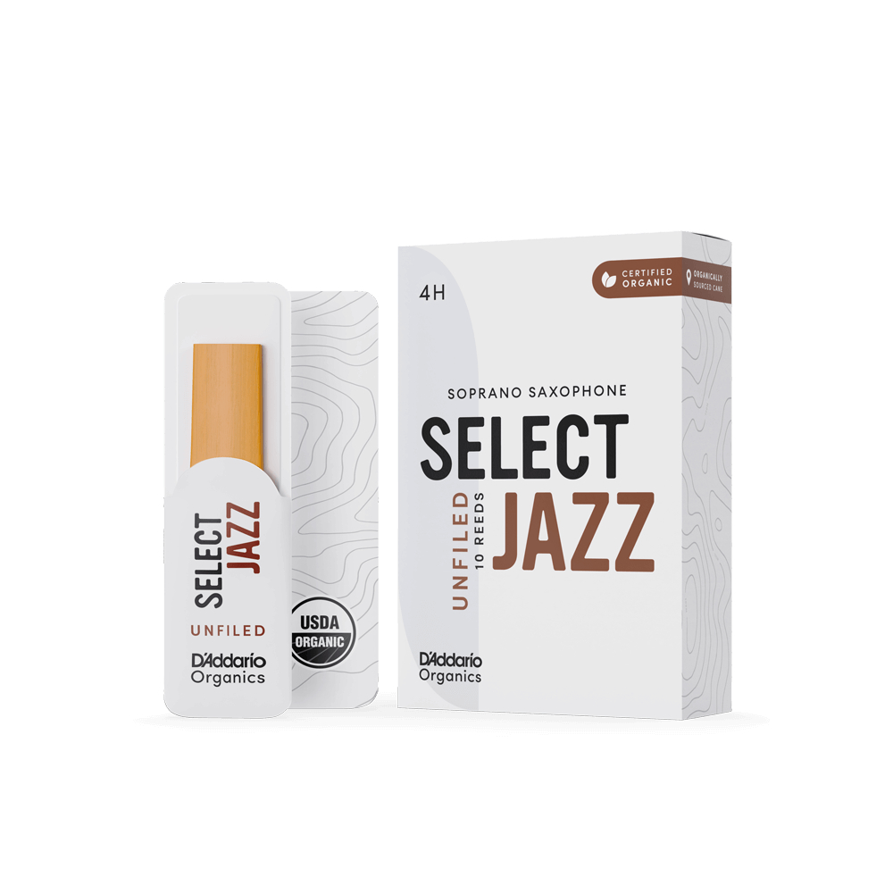 D'Addario ORRS10SSX4H Organic Select Jazz Unfiled Трости для саксофона сопрано