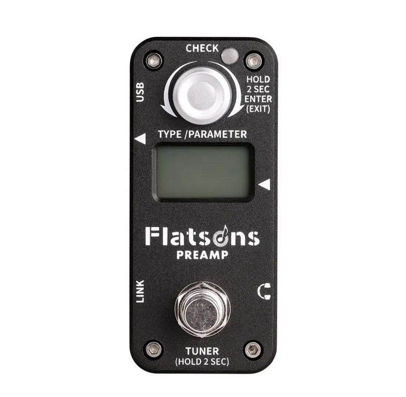 Flatsons FPR1 Preamp black Педаль эффектов