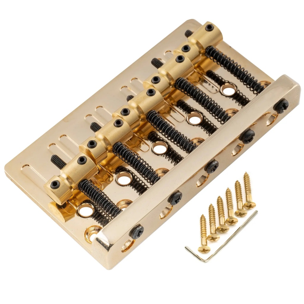 Musiclily MX2822GD Бридж для 5-струнной бас-гитары