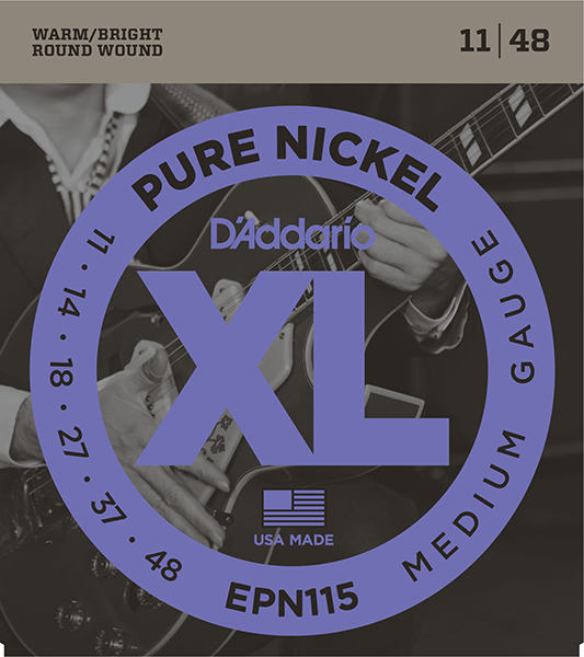 D'Addario EPN115 XL Pure Nickel Комплект струн для электрогитары