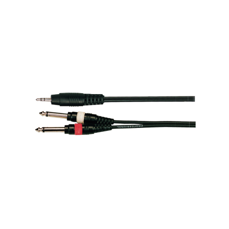 Soundking BB317-3M Кабель акустический 3.5мм стерео - 2х6.3мм моно