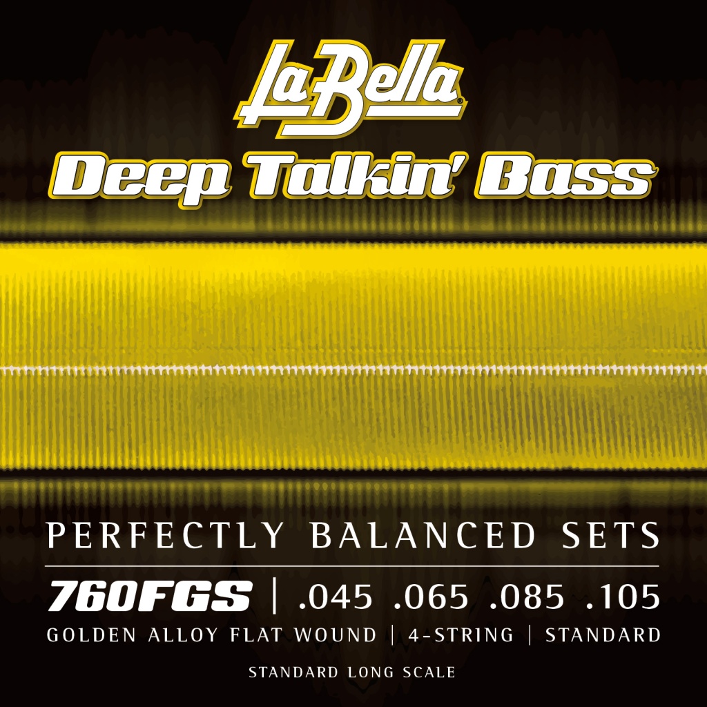 La Bella 760FGS Gold Flats Комплект струн для бас-гитары