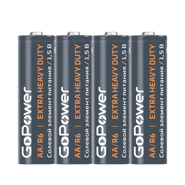 GoPower 00-00015592 Carbon Zinc PRO Элемент питания AA/R6 солевой 1.5В