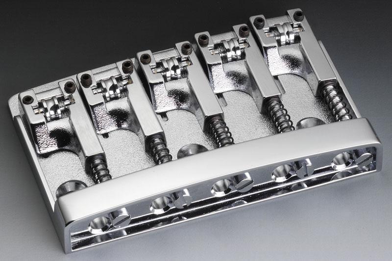 Schaller 12140200 (498) 3D-5 CH Бридж (струнодержатель) для 5-ти струнной бас-гитары SCHALLER